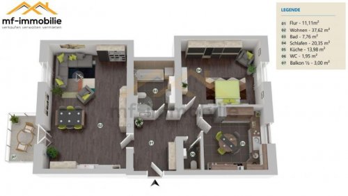 Mariental Mietwohnungen ansprechende 2-Zimmer-Wohnung in Mariental 95 m2, Küche, Bad, Gäste WC, Wohnung mieten