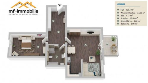 Mariental Wohnung Altbau attraktive 2 Zimmer mit Balkon in Mariental Wohnung mieten