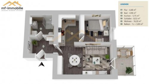 Mariental Wohnungen zwei Zimmer Wohnung mit Balkon in Mariental EBK kann übernommen werden Wohnung mieten