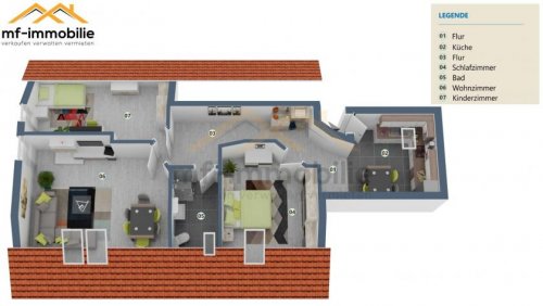 Rätzlingen Etagenwohnung Schöne grosse 3-Raumwohnung 83 m² ruhige Lage in zweiter Reihe Wohnung mieten