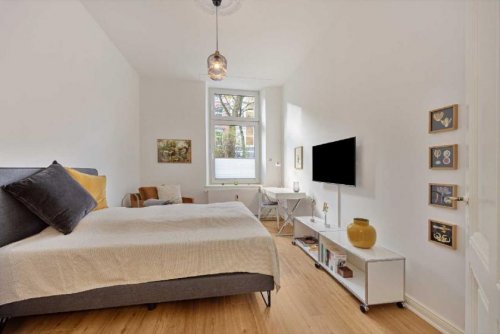 Düsseldorf Wohnen auf Zeit Kernsanierte Gartenwohnung im historischen Altbau mit moderner Möblierung in D-Flingern-Nord! Wohnung mieten