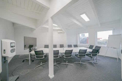 Ratingen Immobilien Inserate Arbeiten mit Weitblick - Bürofläche mit Dachteich in modernem Gebäude Gewerbe mieten