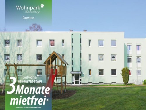 Dorsten Wohnung Altbau 3 Monate mietfrei: Frisch sanierte 3 Zimmer-Ahorn-Luxuswohnung im Wohnpark Himmelsberg! Wohnung mieten