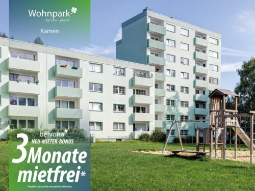 Kamen Wohnungsanzeigen 3 Monate mietfrei: Frisch sanierte 3 Zimmer-Ahorn-Luxuswohnung im Wohnpark Auf dem Spieck! Wohnung mieten