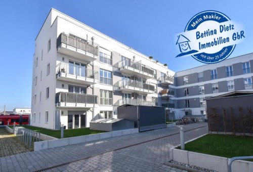 Rödermark Wohnungsanzeigen DIETZ: Moderne und helle 2-Zimmerwohnung im Erdgeschoss mit Terrasse und TG-Stellplatz! Wohnung mieten