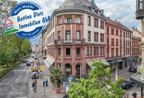 Aschaffenburg 4-Zimmer Wohnung DIETZ: 3-4-Zimmer-Dachgeschosswohnung mit Aufzug - Beste Innenstadtlage von Aschaffenburg! Wohnung mieten