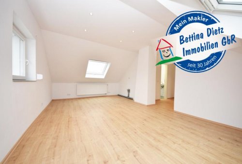 Mainaschaff Immobilien DIETZ: Moderne und neu-renovierte 2-Zimmer-Dachgeschosswohnung in ruhiger Wohnlage von Mainaschaff! Wohnung mieten