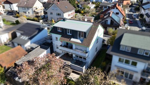Eppertshausen Teure Wohnungen DIETZ: Sanierte und großzügige 2-Zimmer-Dachwohnung mit Toller Gaube und Dachterrasse - Randlage! Wohnung mieten