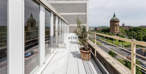 Mannheim Gewerbe ATIK: Klimatisierte Büroflächen mit Dachterrasse und exklusivem Wasserturmblick - provisionsfrei Gewerbe mieten