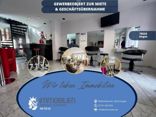 Singen (Hohentwiel) Gewerbe Friseursalon in Bestlage Singen zu übergeben – laufender Betrieb & faire Miete Gewerbe mieten
