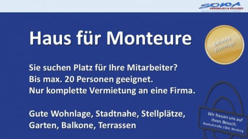 Neuburg an der Donau Wohnungen Haus für Monteure in Neuburg - Gute Wohnanlage, Parkplätze, Einzugsbereit! - Ein Objekt von Ihrem Immobilienpartner SOWA und