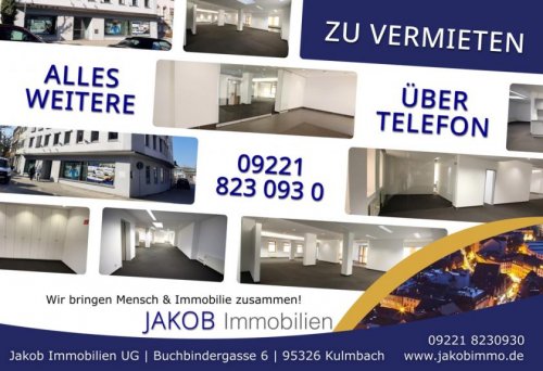 Kulmbach Immobilien Attraktive Gewerberäume - flexibel zu gestalten!
Für Ihre Praxis oder Kanzlei? Gewerbe mieten