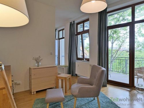 Erfurt 2-Zimmer Wohnung (EF0624_M) Erfurt: Brühlervorstadt, diskretes 1,5-Zimmer-Apartment, mit Parkettböden und großem Balkon, WLAN inklusive mieten