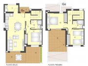 Busot Moderne Reihenhäuser mit 3 Schlafzimmern, 2 Bädern und Gemeinschaftspool in wunderschöner Umgebung Haus kaufen