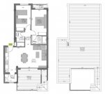 Algorfa Obergeschoss-Wohnungen mit 2 Schlafzimmern, 2 Bädern, Dachterrasse, Klimaanlage und Gemeinschaftspool im wunderschönen La Golf