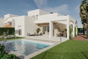 Algorfa Villen mit 4 Schlafzimmern, 3 Bädern, Klimaanlage, Privatpool und Keller im wunderschönen La Finca Golf Komplex Haus kaufen