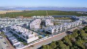 Torrevieja Obergeschoss-Wohnungen mit 3 Schlafzimmern, 2 Bädern, Dachterrasse, Tiefgaragenstellplatz, Gemeinschaftspools und beheizten