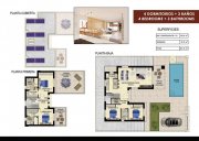 Entrenaranjos Villen mit 4 Schlafzimmern, 3 Bädern, Gäste-WC, Einbauküchen mit Elektrogeräten, Kfz-Stellplatz und Privatpool in einer Haus