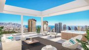 Benidorm Penthouse-Wohnungen mit 3 Schlafzimmern, 2 Bädern, Gäste-WC, Klimaanlage, Fußbodenheizung, Kfz-Stellplatz und Meerblick nur 1