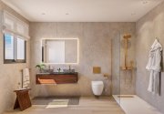 Villajoyosa Penthouse-Wohnungen mit 2 Schlafzimmern, Klimaanlage, Fußbodenheizung in Bädern, Tiefgaragenstellplatz und Gemeinschaftspool m