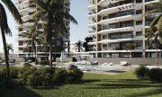 Calpe Appartements mit 3 Schlafzimmern, 2 Badezimmern, Tiefgaragenstellplatz, Gemeinschaftspool und Meerblick nur 200 m vom Strand