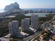 Calpe Luxus-Wohnungen mit 2 Schlafzimmern, 2 Bädern und Meerblick in exklusiver Anlage mit Außenpools und Wellness-Bereich nur 900 m