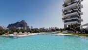 Calpe Luxus-Wohnungen mit 2 Schlafzimmern, 2 Bädern und Meerblick in exklusiver Anlage mit Außenpools und Wellness-Bereich nur 900 m