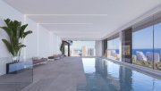 Calpe Luxus-Wohnungen mit 2 Schlafzimmern, 2 Bädern und Meerblick in exklusiver Anlage mit Außenpools und Wellness-Bereich nur 900 m