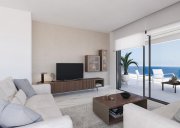 Calpe Maisonette-Wohnungen mit 3 Schlafzimmern, 3 Bädern, Klimaanlage, Fußbodenheizung in Bädern, Kfz-Stellplatz und Meerblick in