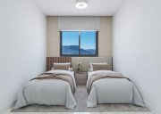 Calpe Maisonette-Wohnungen mit 3 Schlafzimmern, 3 Bädern, Klimaanlage, Fußbodenheizung in Bädern, Kfz-Stellplatz und Meerblick in