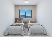 Calpe Maisonette-Wohnungen mit 3 Schlafzimmern, 3 Bädern, Klimaanlage, Fußbodenheizung in Bädern, Kfz-Stellplatz und Meerblick in
