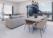 Calpe Wohnungen mit 1 Schlafzimmer, 1 Bad, Klimaanlage, Fußbodenheizung in Bädern, Kfz-Stellplatz und Meerblick in erster Linie am