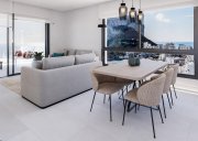 Calpe Wohnungen mit 1 Schlafzimmer, 1 Bad, Klimaanlage, Fußbodenheizung in Bädern, Kfz-Stellplatz und Meerblick in erster Linie am