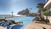 Calpe Wohnungen mit 2 Schlafzimmern, 2 Bädern, Klimaanlage, Fußbodenheizung in Bädern, Kfz-Stellplatz und Meerblick in erster Linie