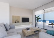 Calpe Wohnungen mit 3 Schlafzimmern, 2 Bädern, Klimaanlage, Fußbodenheizung in Bädern, Kfz-Stellplatz und Meerblick in erster Linie