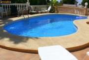 Moraira El Portet Meerblick freistehende Villa Finca 194qm, 4 SZ, Heizung, Klima, beheiztes Schwimmbecken, Grund 804qm Haus kaufen