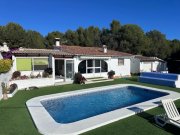 Moraira Eingeschossige Villa mit 3 Schlafzimmern, 1 Bad, 1 Gäste-WC, Meerblick und Privatpool in La Sabatera Haus kaufen