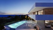 Cumbre del Sol Luxusvilla mit 3 Schlafzimmern, 2 Bädern, 2 Gäste-WC, Untergeschoss, Klimaanlage, Fußbodenheizung, Privatpool und Meerblick