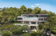 Palma De Mallorca Exklusives Baugrundstück mit genehmigtem Villenprojekt und Panoramameerblick in Son Vida Grundstück kaufen