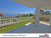 Alanya - Tepe Möblierte 5 Zi. Top Villa mit Meerblick | POOL Haus kaufen