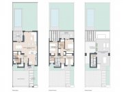 Palma de Mallorca Reihenhäuser mit 3 Schlafzimmern, 2 Bädern, Gäste-WC, Klimaanlage, Fußbodenheizung, Dachterrasse und Privatpool nur 400 m