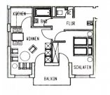 Glauchau Frisch renoviert! 2-Raumwhg. mit Balkon, TG-Stpl. (duplex, saniert), Neubau 1997! Leerstand! Wohnung kaufen