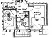 Chemnitz Gemütliche und vermietete DG 2-Zimmer mit Laminat und EBK in guter Lage Wohnung kaufen