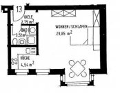Chemnitz Großzügige und vermietete 1-Zimmer mit EBK, Dusche und Laminat in zentraler Lage! Wohnung kaufen