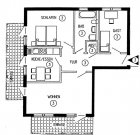 Borkwalde Erdgeschosswohnung mit 2 Terrassen und guter Rendite 4,50% sucht Investor Wohnung kaufen