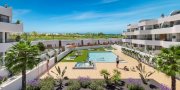 Los Alcázares Penthouse-Wohnungen mit 3 Schlafzimmern, 2 Bädern, Dachterrasse, Tiefgaragenstellplatz und Gemeinschaftspool in der Golfanlage