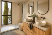 Los Alcázares Villen mit 3 Schlafzimmern, 2 Bädern, Gäste-WC, Keller, Klimaanlage, Kfz-Stellplatz und Privatpool im wunderschönen Santa