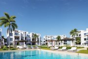 Los Alcázares Wohnungen mit 2 Schlafzimmern, Tiefgaragenstellplatz und Gemeinschaftspool in einer wunderschönen Golfanlage und nur 500 m vom
