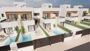 Santiago de la Ribera Reihenhaus-Villen mit 3 Schlafzimmern, 2 Bädern, Küchen mit Elektrogeräten, Privatpool und Kfz-Stellplatz nur 1,3 km vom Haus