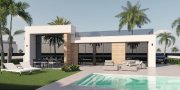 Alhama de Murcia Villen mit 3 Schlafzimmern, 2 Bädern, Dachterrasse, Vorinstallation Klimaanlage und Privatpool im Condado de Alhama Golf Resort